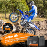 GRECELL Lithium 12V 5Ah Motorcycle LiFePO4 Battery
