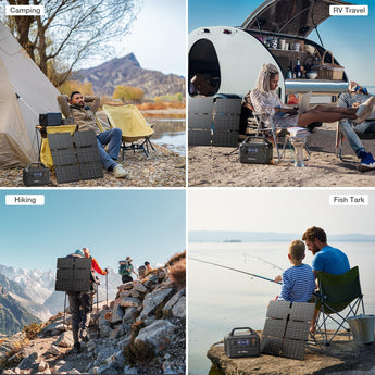 GRECELL Solar Generator with 40W Solar Panel