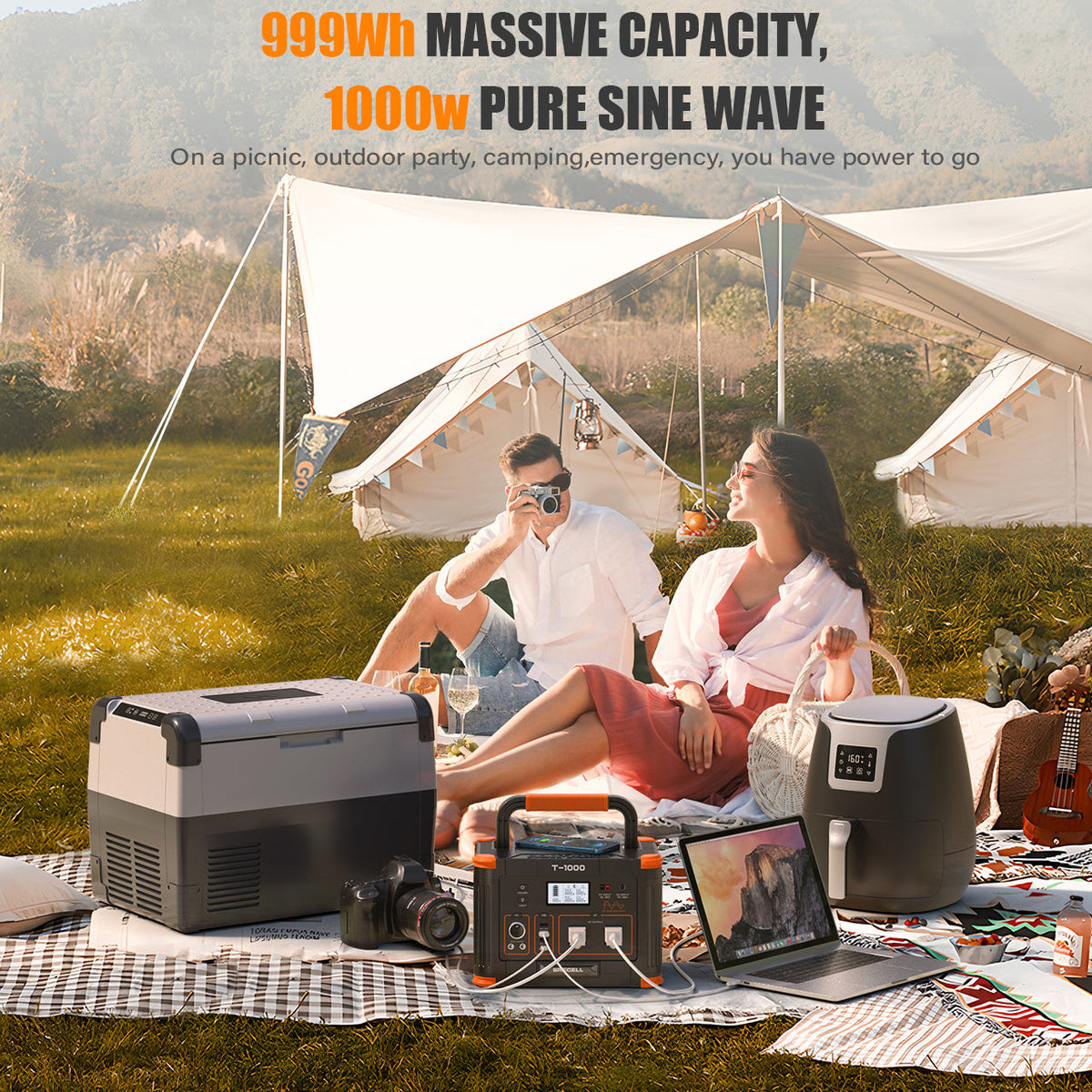 GRECELL Portable Power Station 1000W - GRECELL