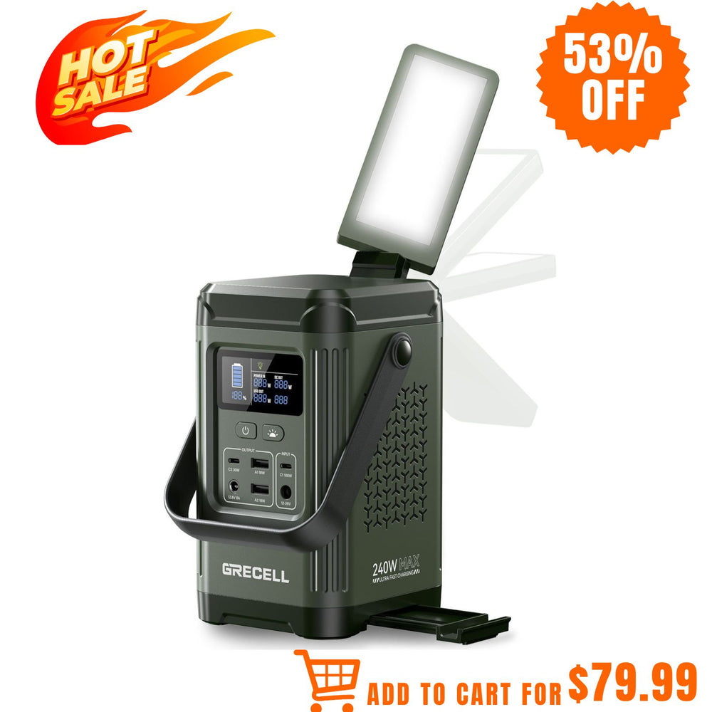 GRECELL 240W Portable Power Station