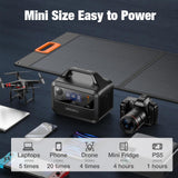 GRECELL Portable Power Station 300W with 80W Solar Panels
