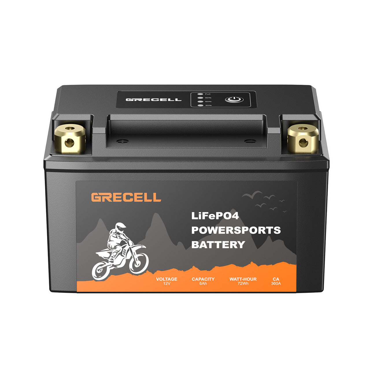 
                  
                    GRECELL YTZ14S-BS Lithium 12V 6Ah Motorcycle Battery
                  
                