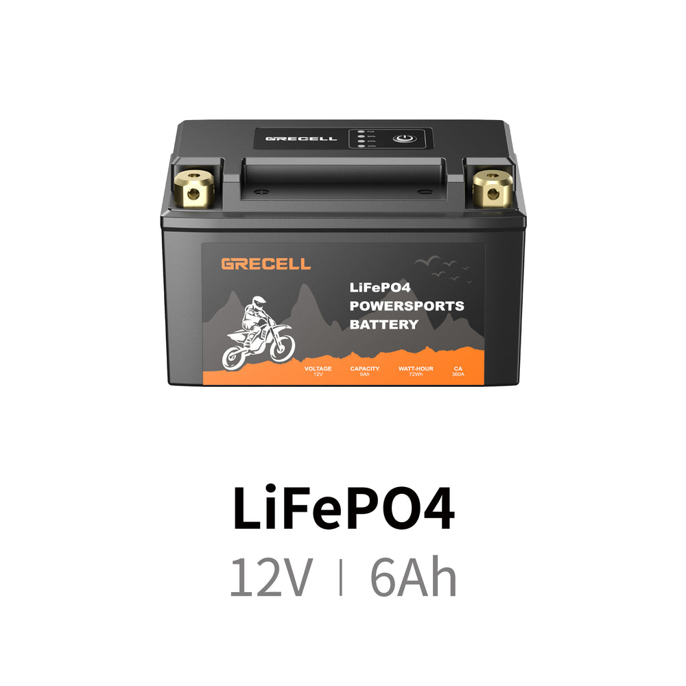 GRECELL YTZ14S-BS Lithium 12V 6Ah Motorcycle Battery