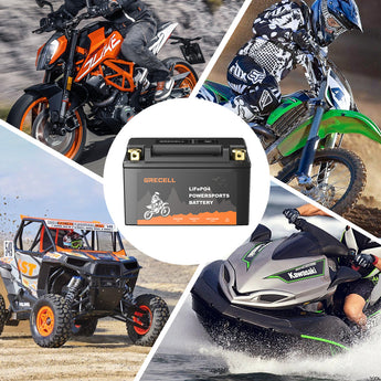 GRECELL YTZ14S-BS Lithium 12V 6Ah Motorcycle Battery