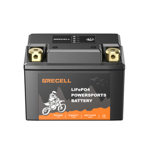 GRECELL Lithium 12V 3.5Ah Motorcycle LiFePO4 Battery