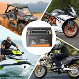 GRECELL Lithium 12V 5Ah Motorcycle LiFePO4 Battery
