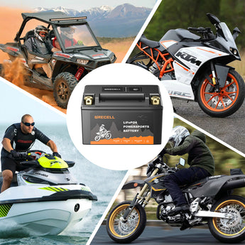 GRECELL Lithium 12V 5Ah Motorcycle LiFePO4 Battery