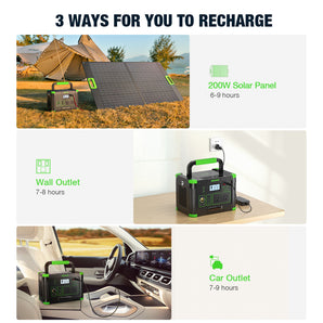 Limited Time Price🔥  1200W 1008Wh LiFePO4 Portable Power Station
