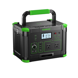 🛒 Add to Cart · $199.99 | GRECELL 500W Portable Power Station 519Wh Solar Generator for Camping & Home Backup