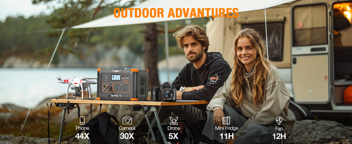 Portable Power Station 500W for Outdoor Advantures