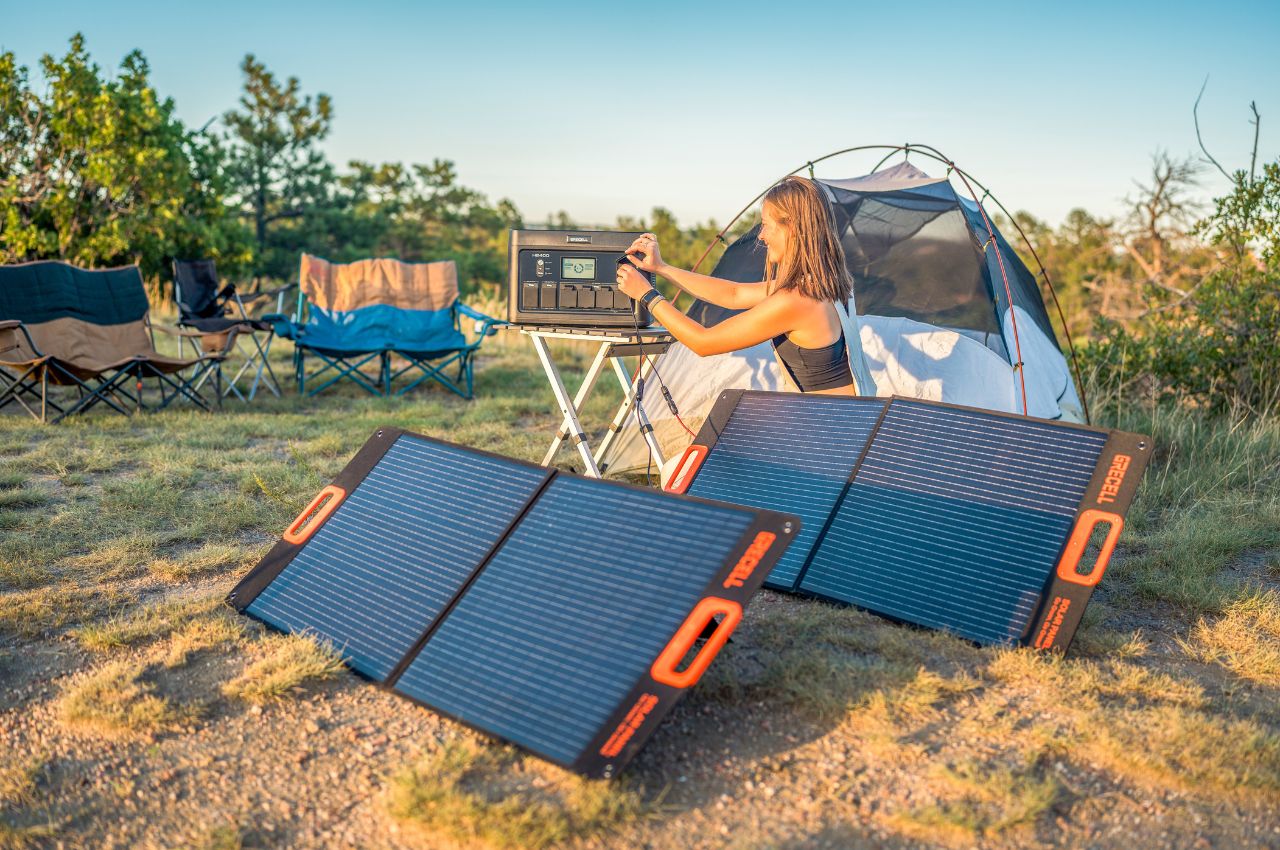 GRECELL Portable Power Solar Generator 