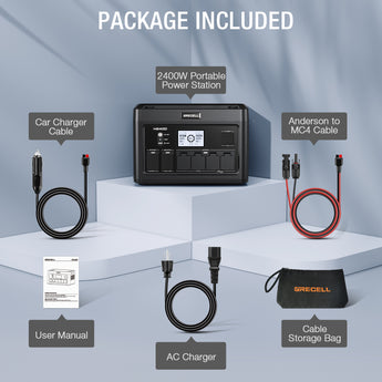 GRECELL Portable Power Station 2400W