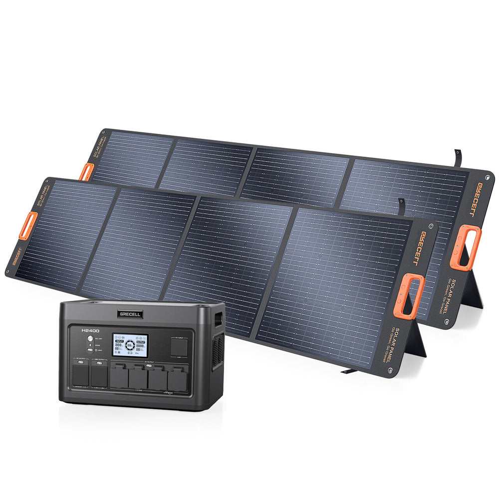 
                  
                    GRECELL Portable Power Station 2400W With Foldable Solar Panel
                  
                