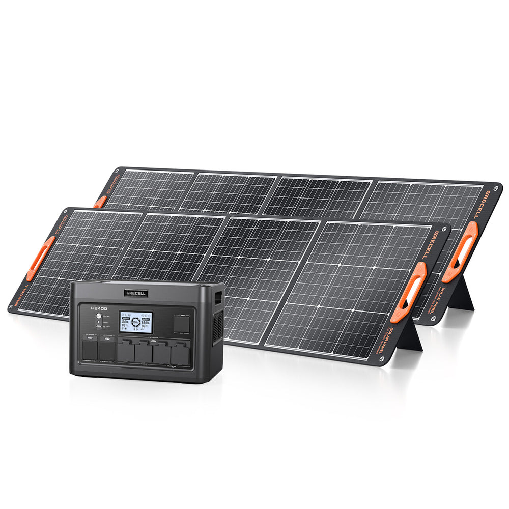 
                  
                    GRECELL Portable Power Station 2400W With Foldable Solar Panel
                  
                