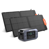GRECELL 2200W Portable Power Station With Foldable Solar Panels