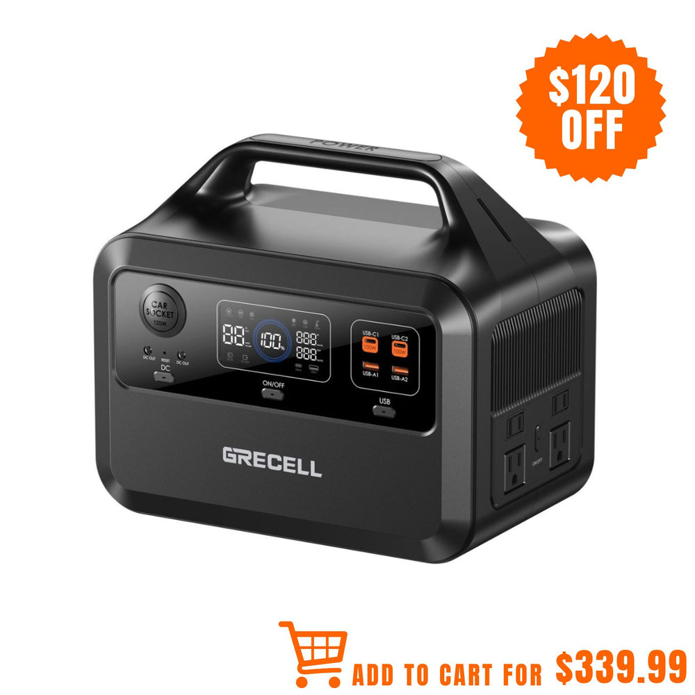 
                  
                    GRECELL Portable Power Station 600W
                  
                