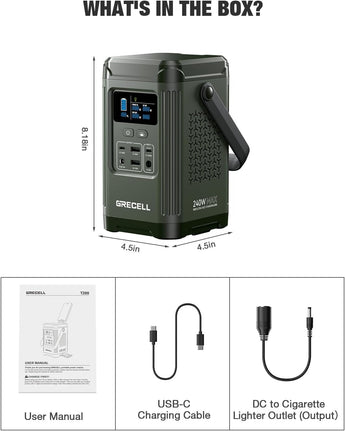 GRECELL 240W Portable Power Station