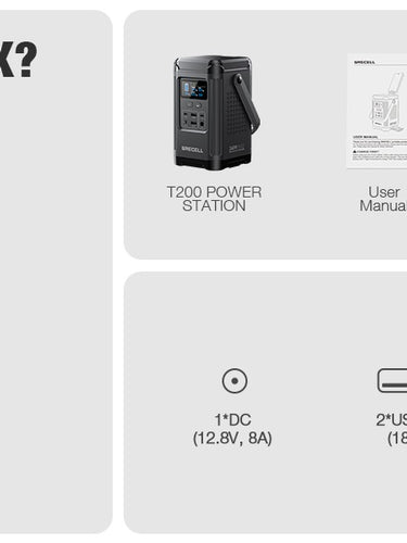 grecell 240w portable power station