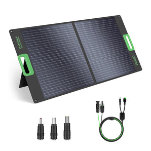 100W Portable Solar Panel for Power Station Generator, Waterproof Foldable