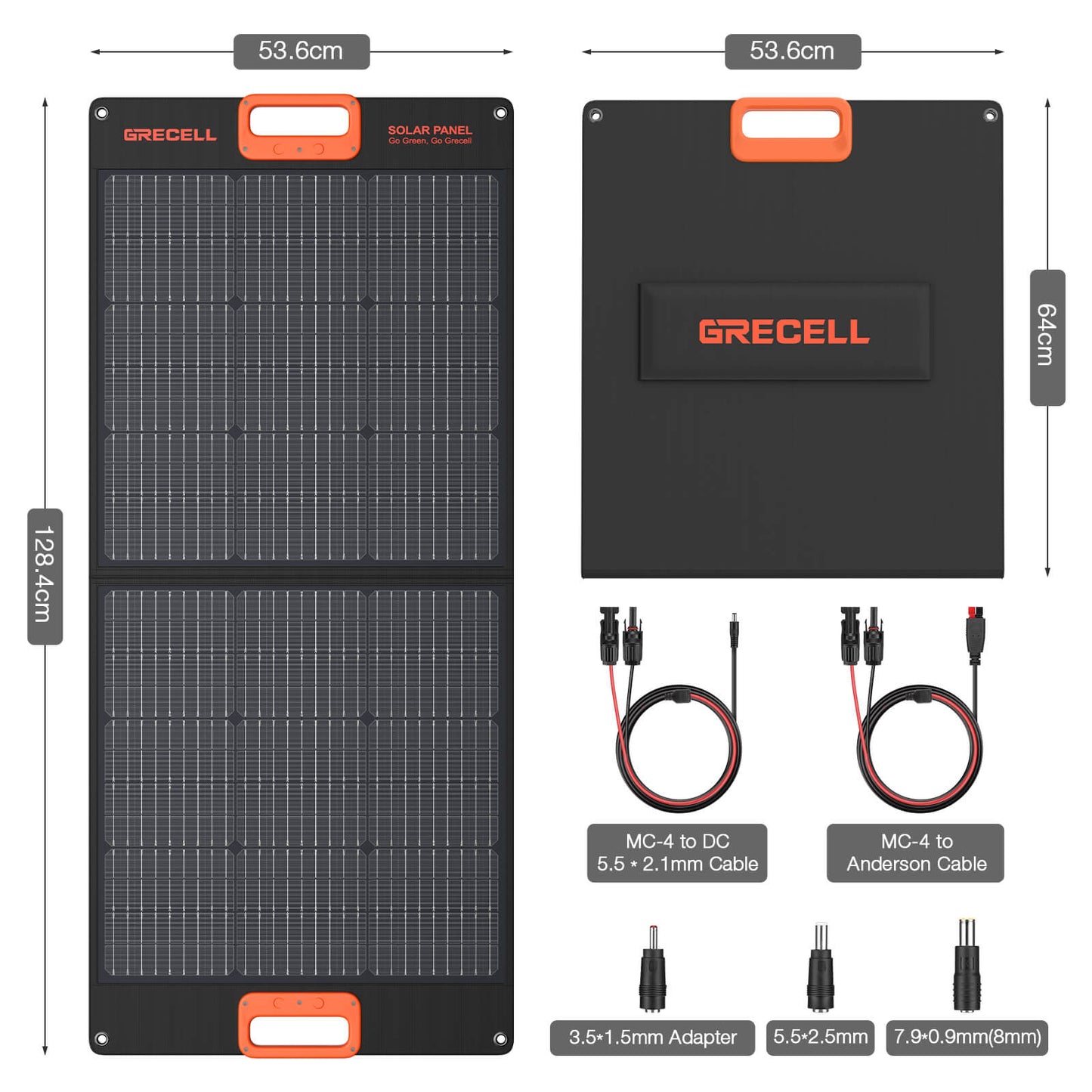 
                  
                    GRECELL 100W Portable Solar Panel
                  
                