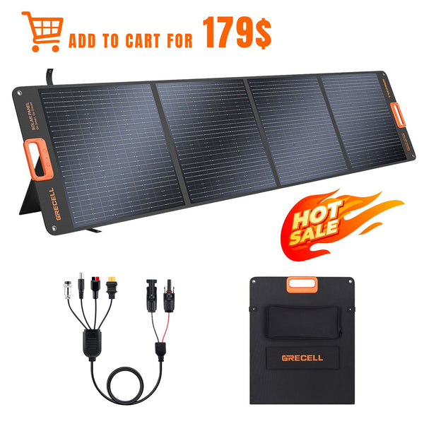 Amazon | ソーラーパネル 200W GRECELL 極薄超軽量 折りたたみ式