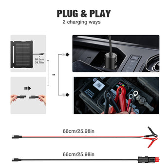 25W Solar Battery Charger Maintainer