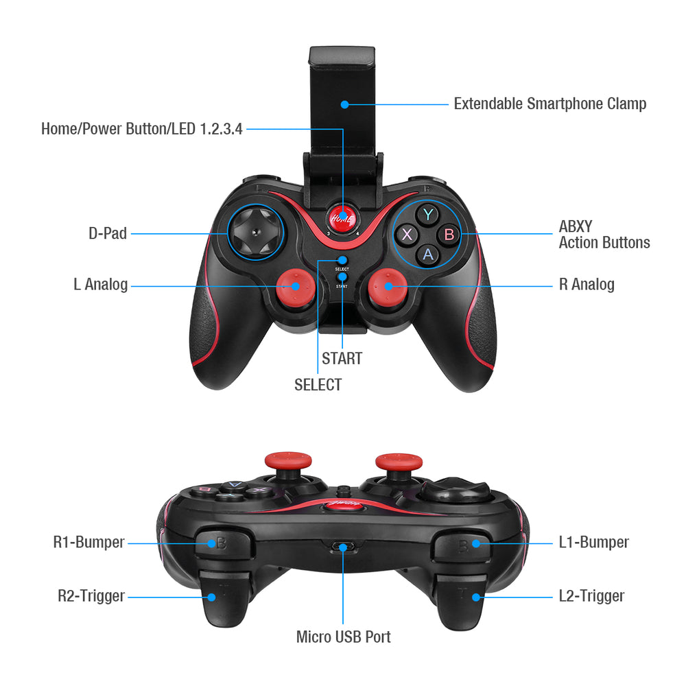 
                  
                    BEYGO Wireless Bluetooth Mobile Controller Gamepad for IOS /Android Tablet Smart Phone
                  
                