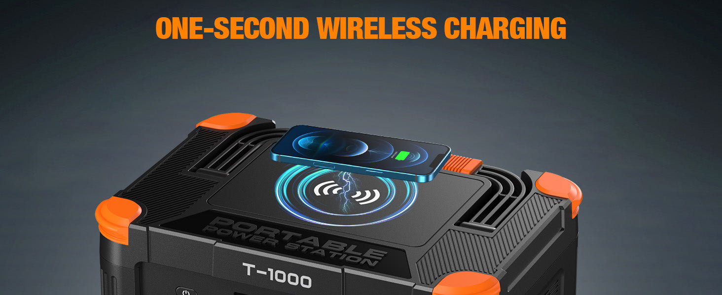GRECELL T-1000 ポータブル電源 GRECELL 1000W Power Station, Solar Generator with 110V AC