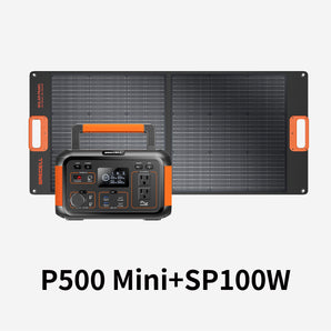 GRECELL Portable Power Station 500W Mini with Solar Panels