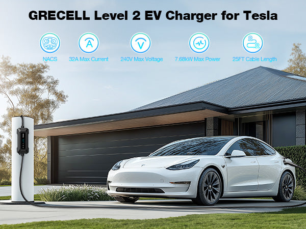 GRECELL Level 2 EV Charger for Tesla