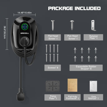 GRECELL 48A Level 2 EV Wall Charger