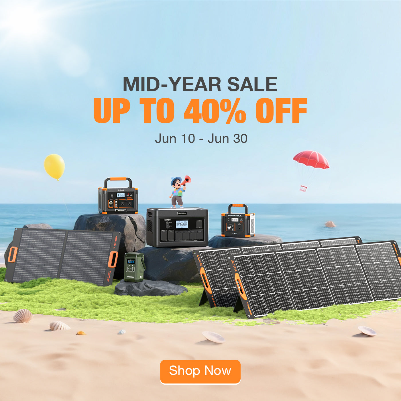 Grecell Mid-Year Sale Up to 40% Off
