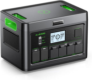 Solar Generator 2400W Portable Power Station for Home Use,1843.2Wh UPS Home Battery Backup, LiFePO4 Battery Supply with 12 Outlets(2400W AC Outlets,PD100W), 2Hrs Quick Charge, RV Trip