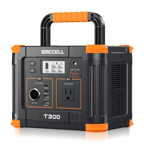 GRECELL 300W Portable Power Station 230.88Wh – Solar Generator with 60W USB-C PD, 110V AC Outlet for Camping, RV, Travel & Home Backup