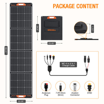 GRECELL 200W PRO Portable Solar Panel