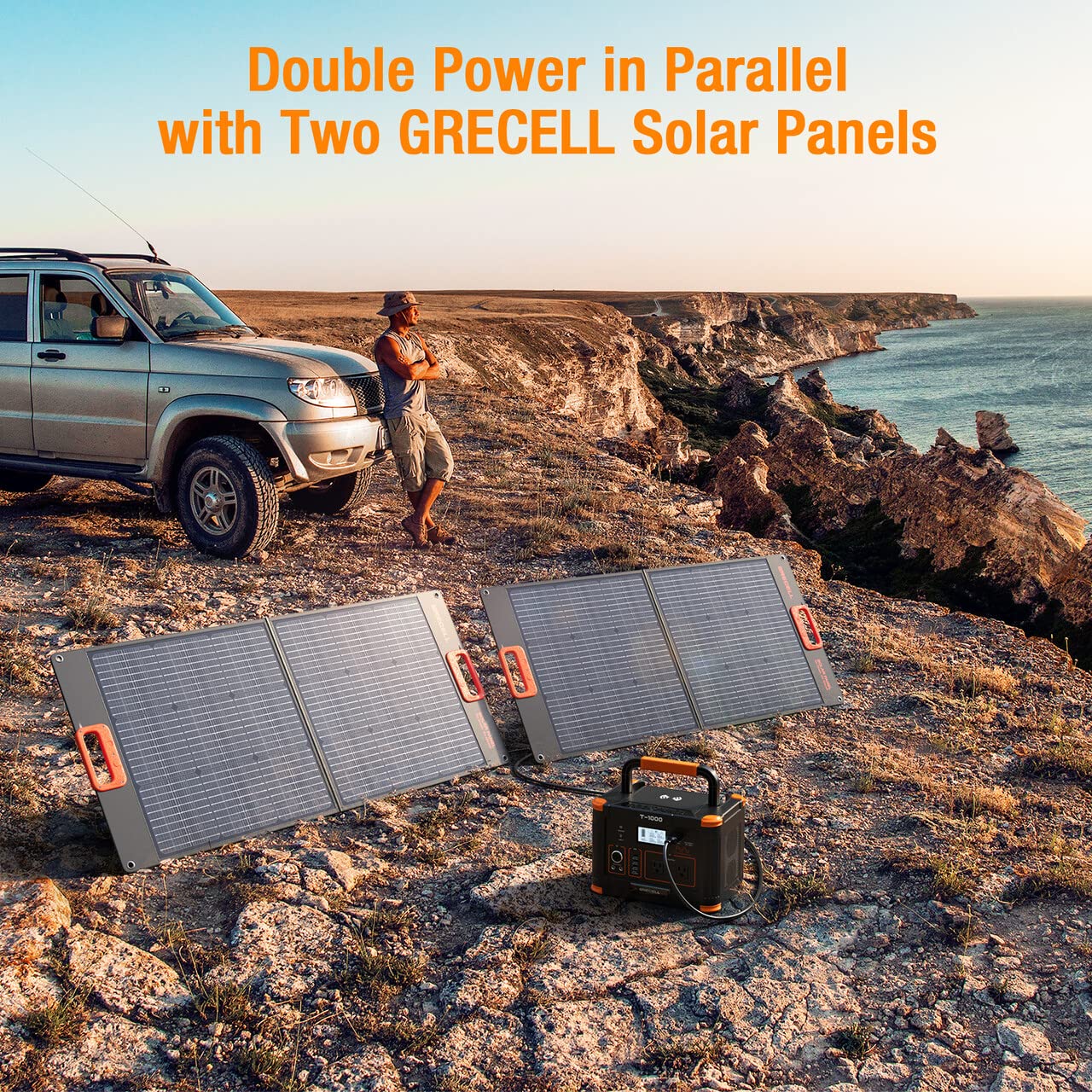 
                  
                    GRECELL 1000W Portable Power Station With 2x 100W Solar Panels
                  
                
